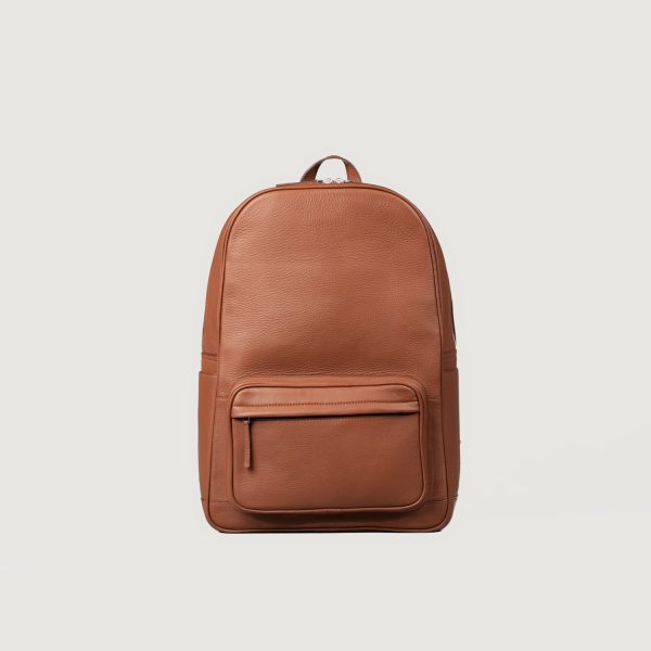 The Philos Brown Leather Backpack