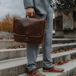 Brown Leather Messenger Bag