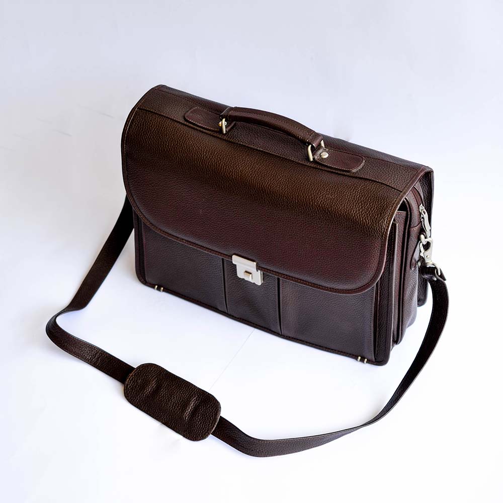Laptop Messenger Bag – Brown
