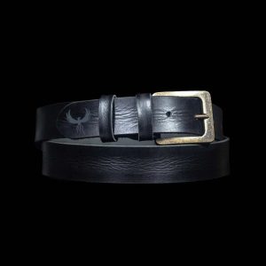 Black Leather Belt for Men