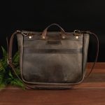 Vintage Brown Leather Messenger Bag