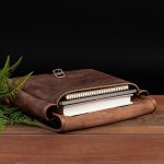 Brown Leather Messenger Bag