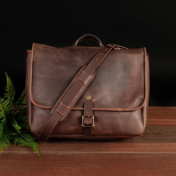 Brown Leather Messenger Bag