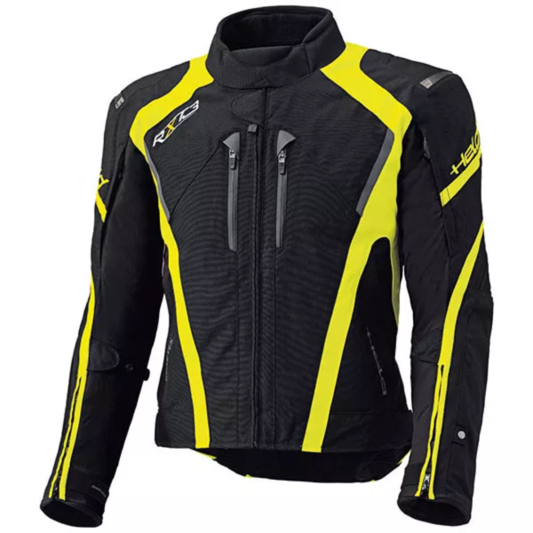 Waterproof Gore-Tex Motorcycle Jacket – Black/Fluo | All-Weather Protection