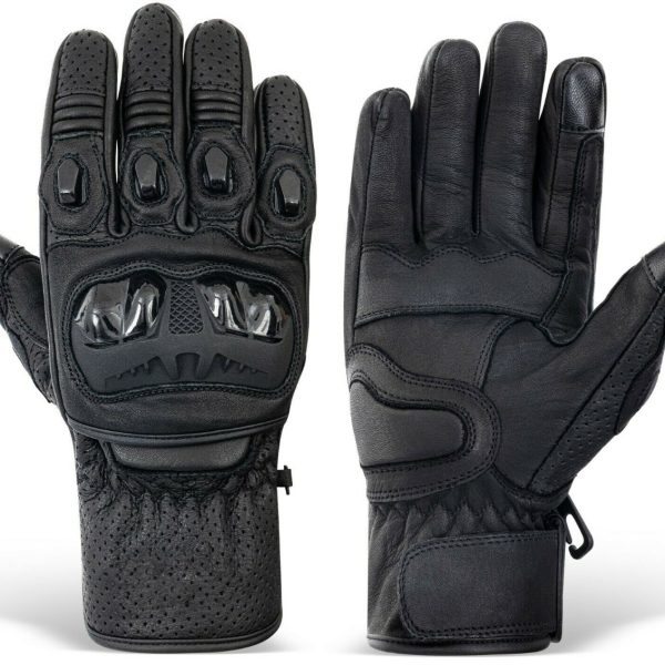 Cowhide Leather Racing Gloves – Unisex Sports Motorcycle Gloves with Customization